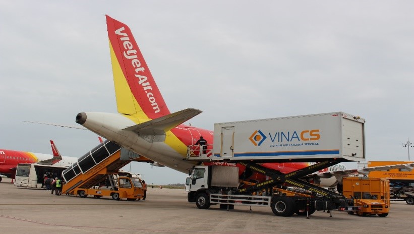 (VINACS chính thức cung cấp cho VIETJET tại CHKQT Cam Ranh ngày 01/01/2018)