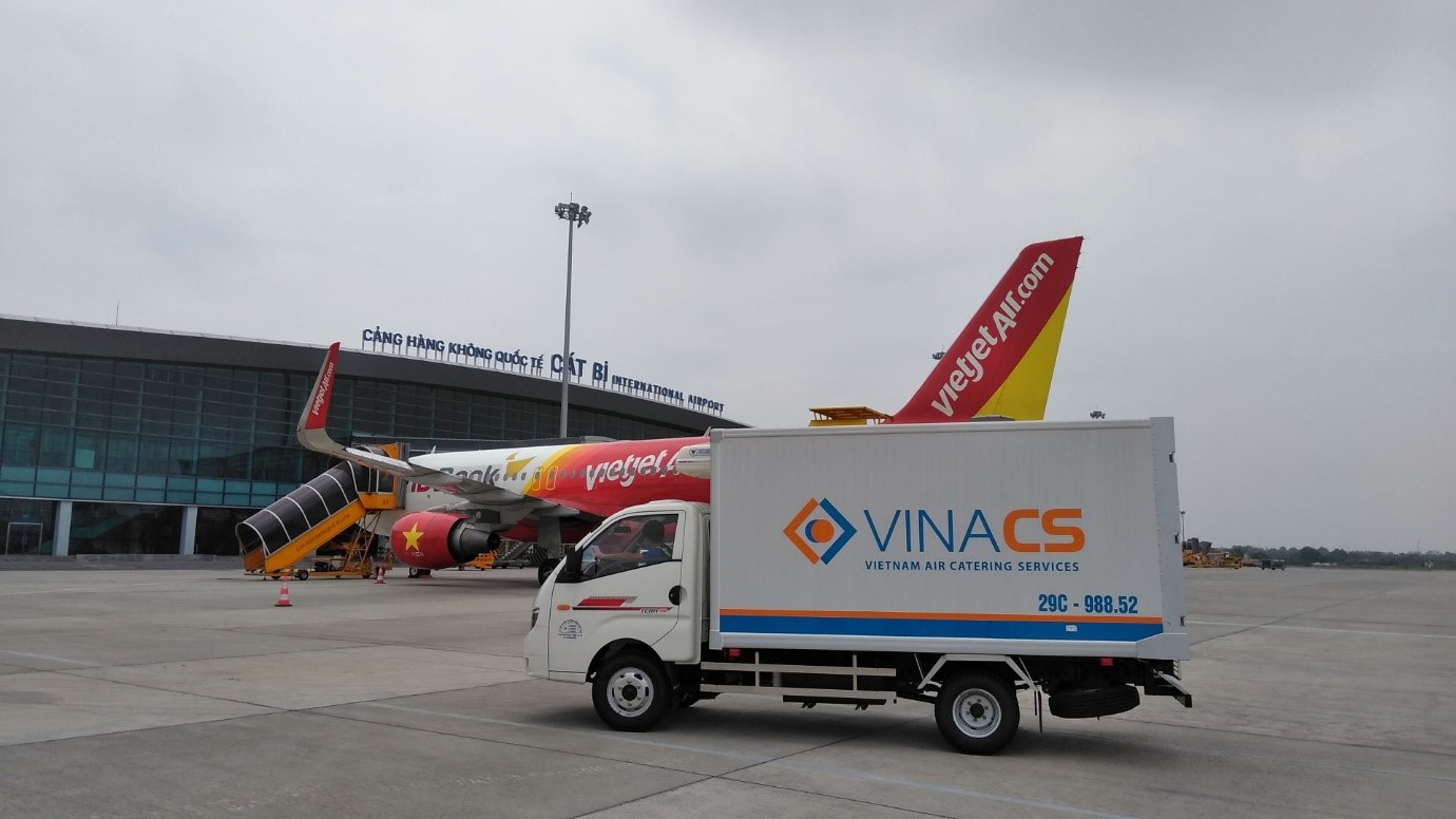 (VINACS chính thức cung cấp cho VIETJET tại CHKQT Cát Bi ngày 15/6/2018)