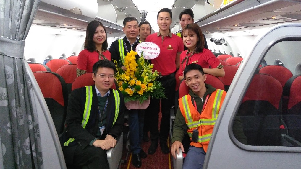 VINACS chính thức cung cấp cho VIETJET tại CHKQT Nội Bài từ ngày 01/01/2019)