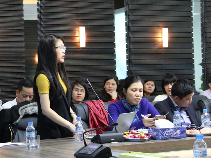 Đại diện đơn vị Đơn vị tư vấn về quản trị doanh nghiệp là Công ty CP Thiết bị và truyền thông NGS – trình bày về Giải pháp quản lý nguồn lực doanh nghiệp. 