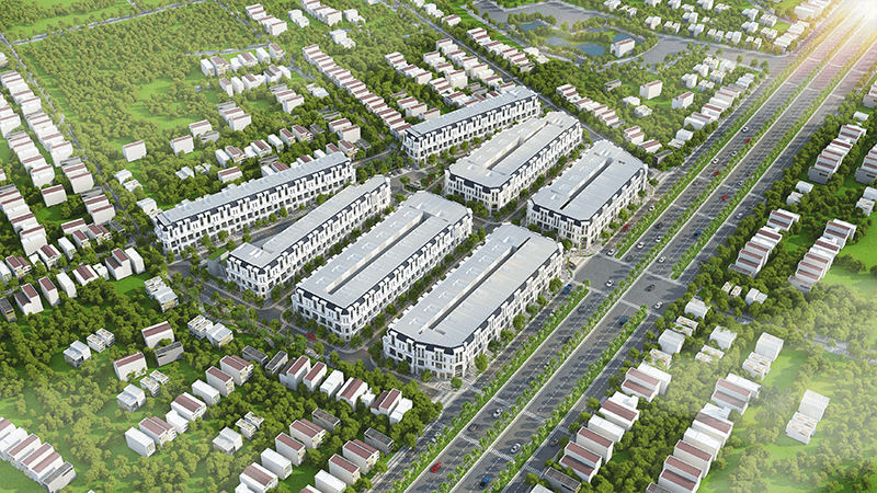 Phối cảnh tổng thể dự án.