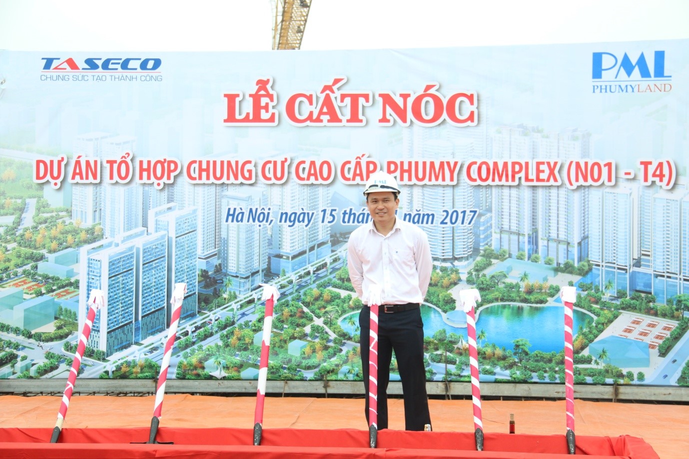 Ông Nguyễn Đức Hà – Phó Tổng GĐ Công ty TASECO – phát biểu tại buổi lễ