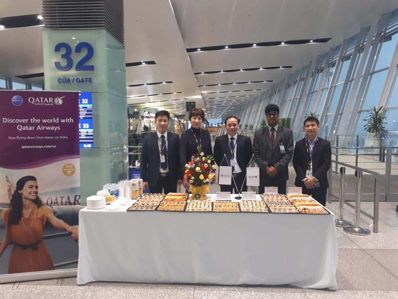 Chào mừng chuyến bay đầu tiên kết nối trực tiếp Hà Nội – Doha