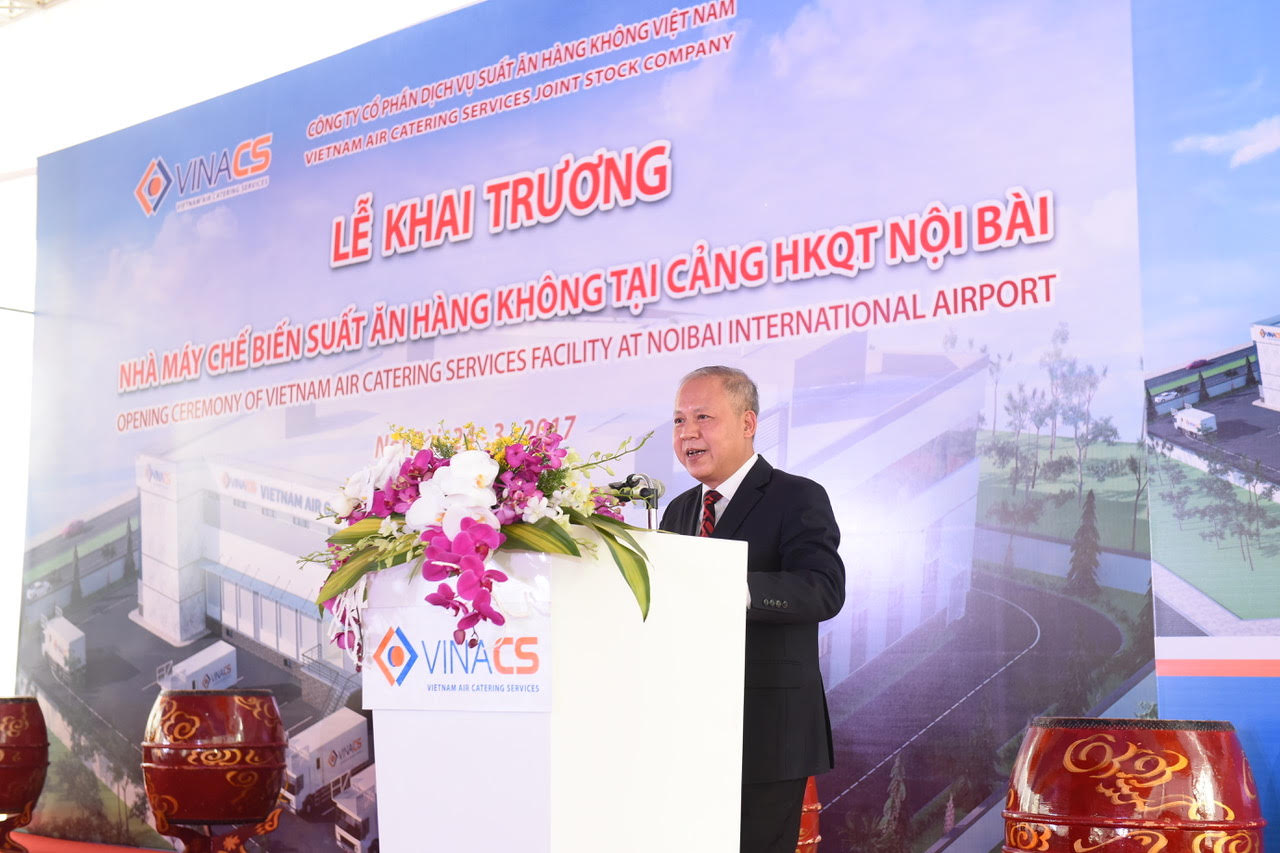 Ông Võ Huy Cường – Phó Cục trưởng Cục Hàng không Việt Nam phát biểu chúc mừng buổi lễ