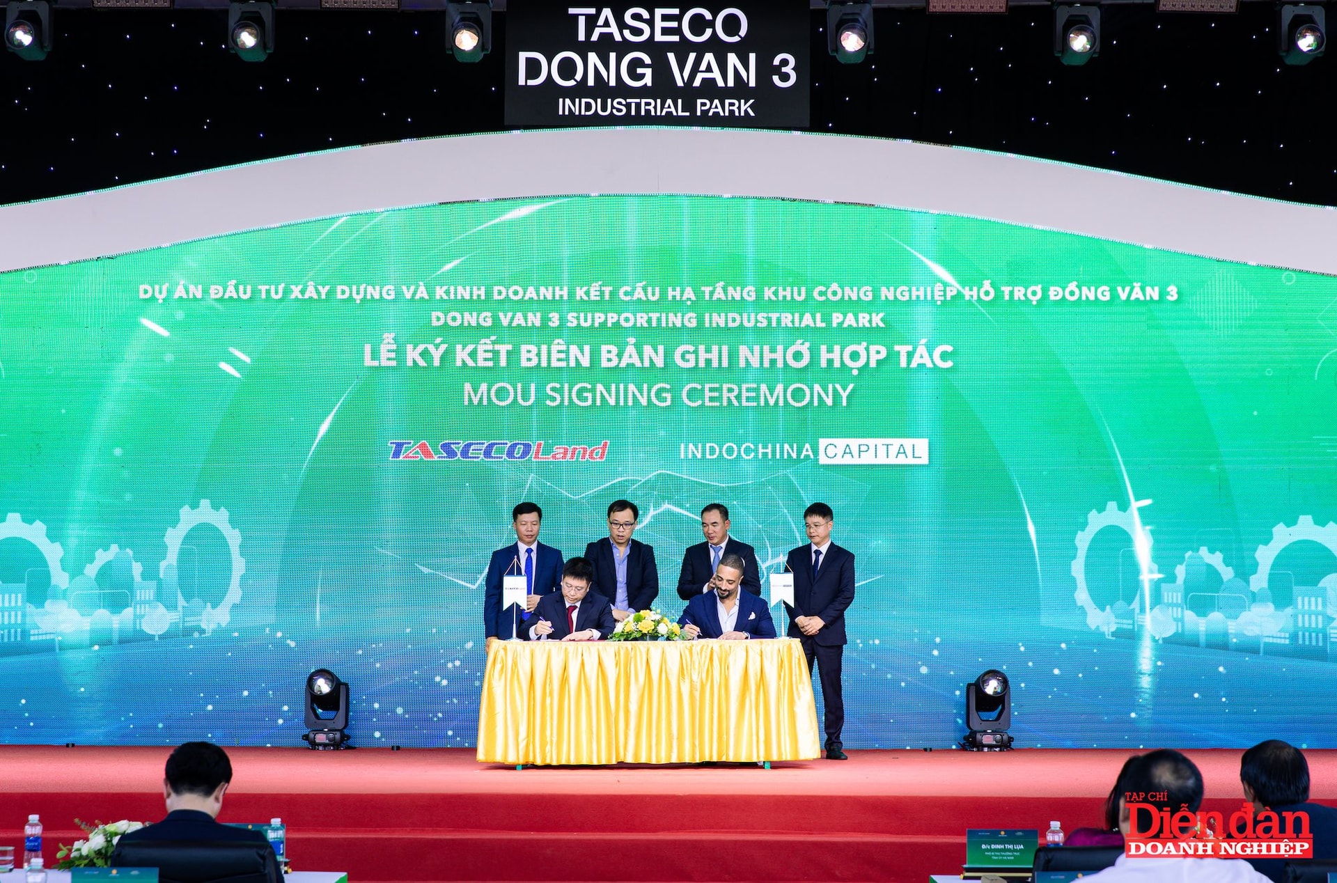 Taseco Land ký kết với hai đối tác chiến lược Tập đoàn Sojitz và Indochina Capital xúc tiến đầu tư vào khu công nghiệp Taseco Đồng Văn 3.