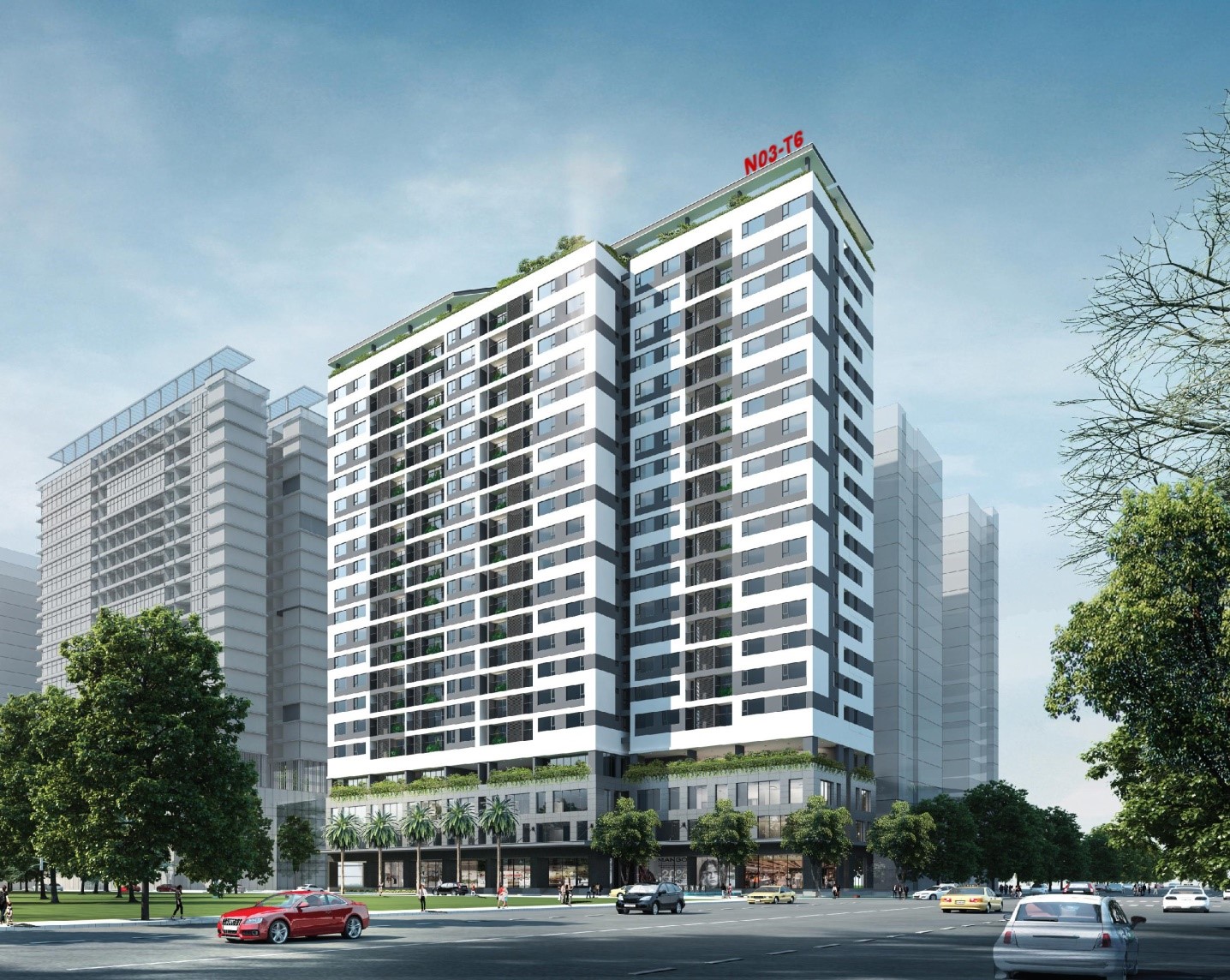 Phối cảnh dự án N03-T6 khu Đoàn Ngoại Giao