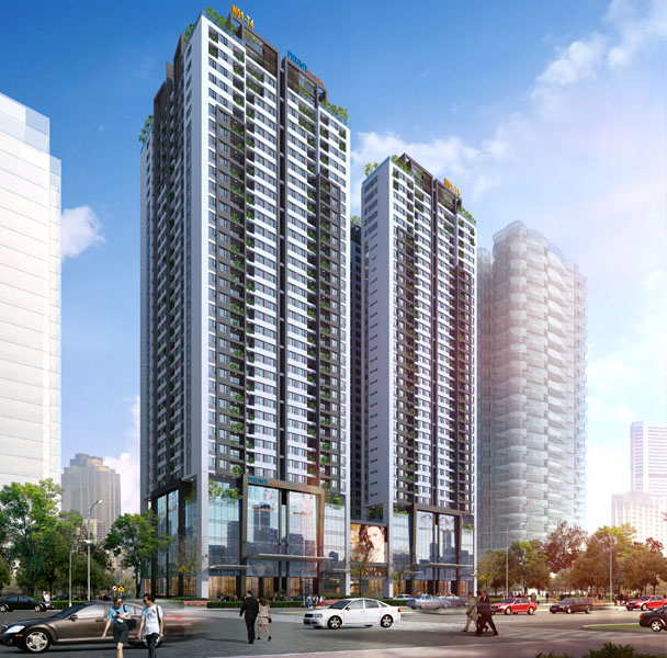 Phối cảnh tổng thể Tòa nhà N01-T4