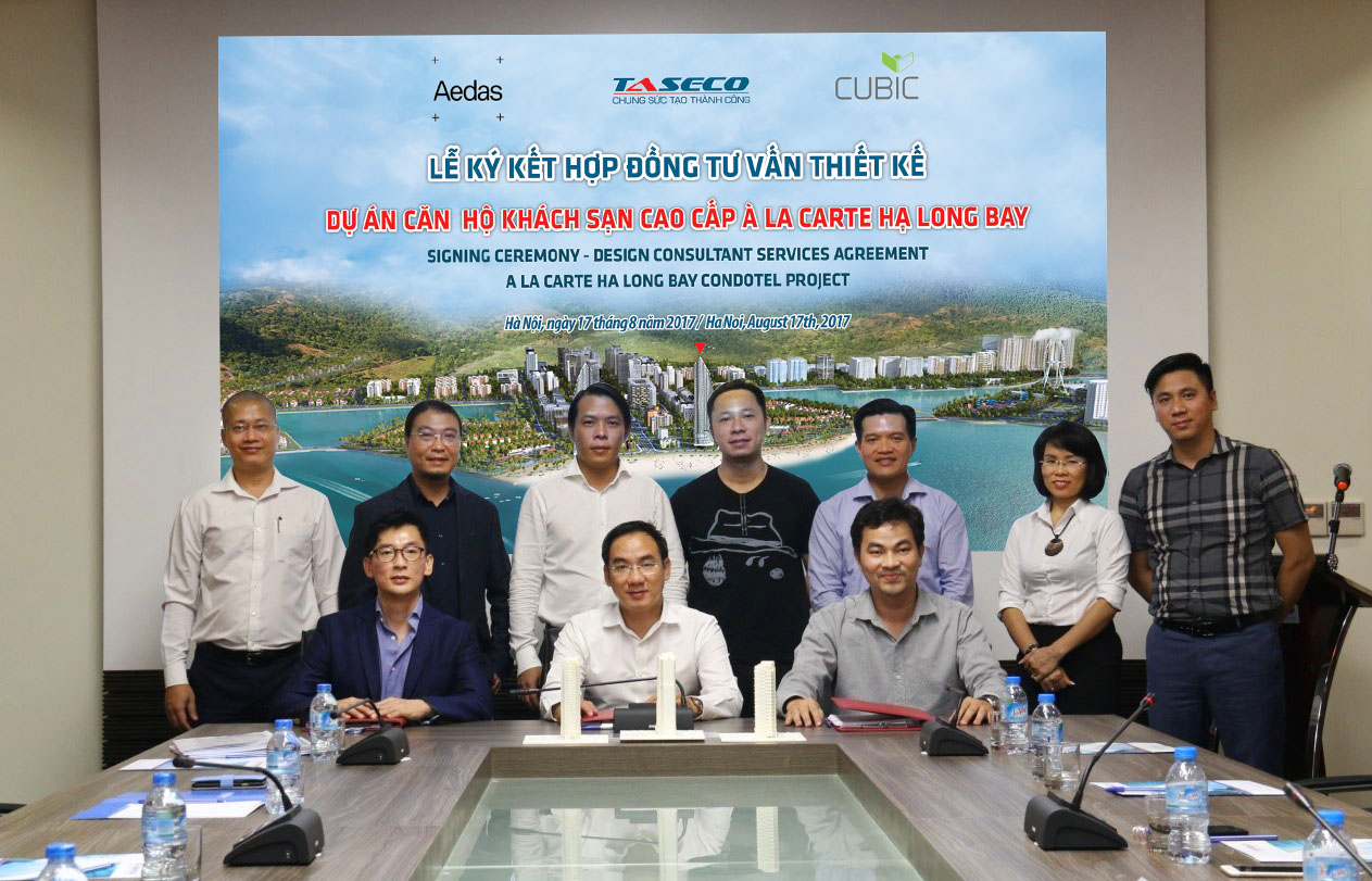 Đại diện ba bên tham gia buổi lễ ký kết