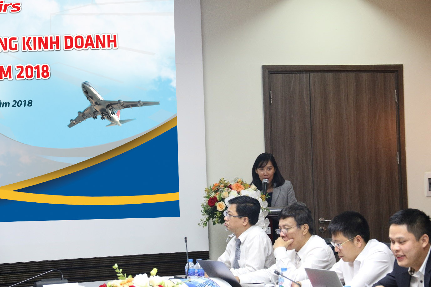 Bà Lê Thị Kim Anh – Đại diện quỹ PENM – phát biểu tại hội nghị