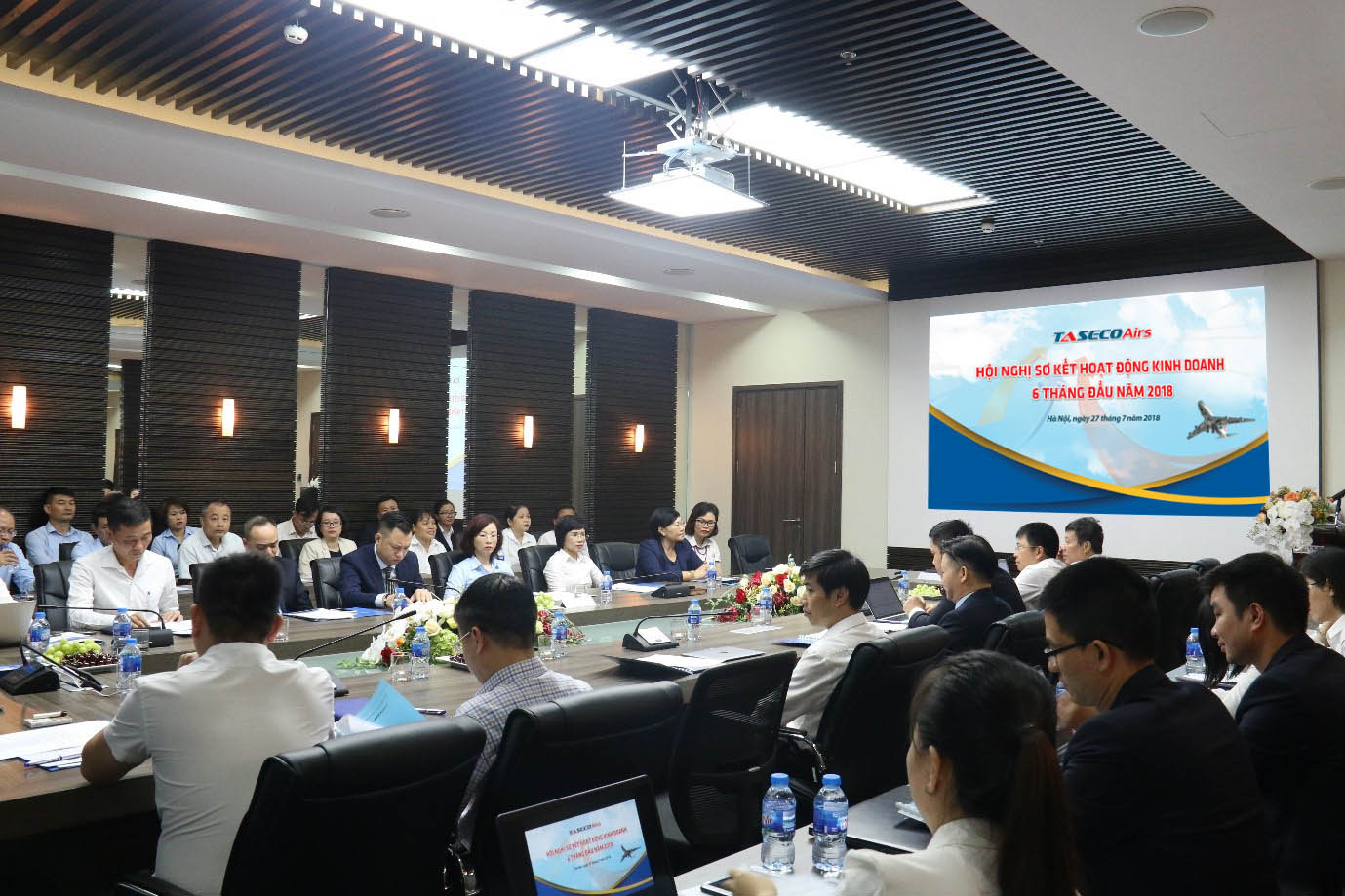 Toàn cảnh Hội nghị diễn ra sáng ngày 27/7 tại trụ sở văn phòng Hà Nội