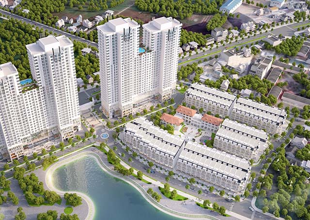 Phối cảnh Dự án "Nhóm nhà ở Đông Nam đường Tố Hữu", Hà Nội