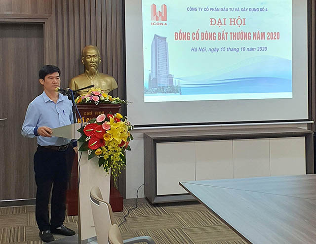 Đại hội đồng cổ đông bất thường Công ty cổ phần đầu tư và xây dựng số 4 (ICON4) sáng 15/10/2020