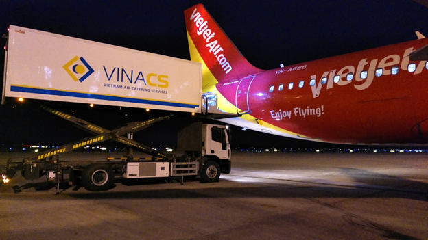 Xe cung ứng suất ăn phục vụ chuyến bay của các hãng hàng không
